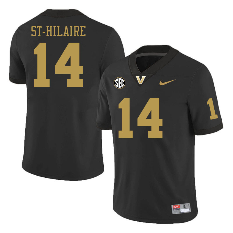 Vanderbilt Commodores #14 Jeremy St-Hilaire College Football Jerseys 2024 Uniforms Stitched-Black